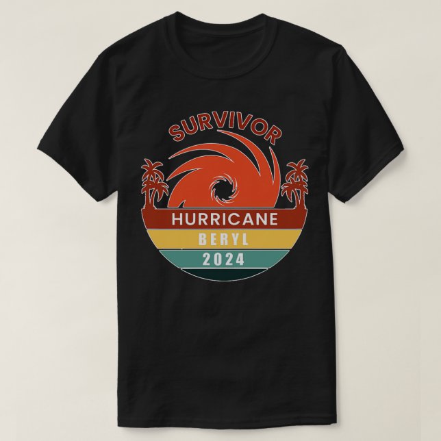 Survivor Hurricane Beryl 2024 TShirt (Design devant)
