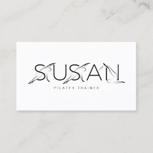 SUSAN Nom Pilates Instructeur Carte de visite