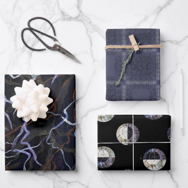 Susea Blu Studios Lightning (Nuit) Papier d'envelo (Recto)