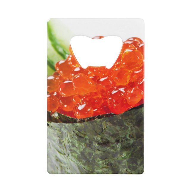 Sushi d'Ikura (oeufs de poisson saumonés) Gunkan (Devant)