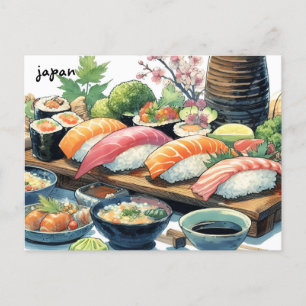 sushi mass mailing cartes postales japonaises