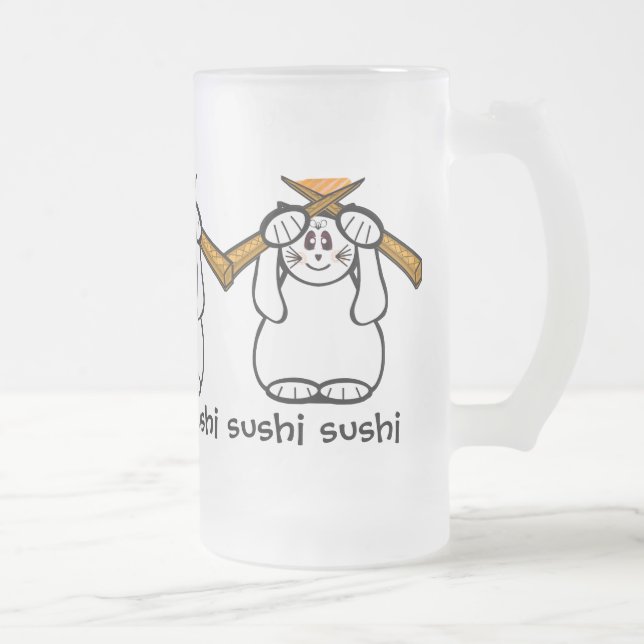 Sushi Mug Lucky Chat - Maneki Neko - Beckoning...  (Droit)