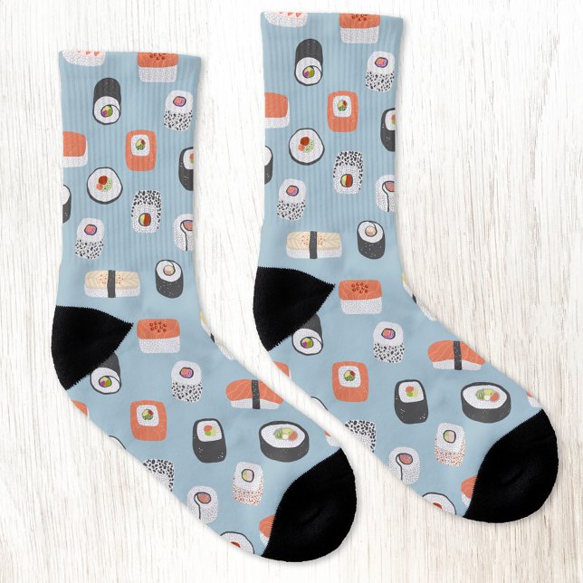 Sushi Nigiri Maki (Fun Japanese Sushi pattern socks)