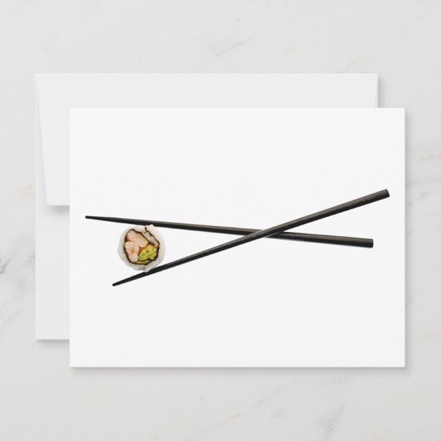 Sushi Roll & Chopsticks - Modèle Customisé (Devant)