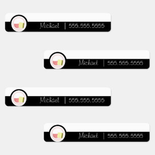 Sushi Roll School Class Lunch Nom Numéro Étiquette