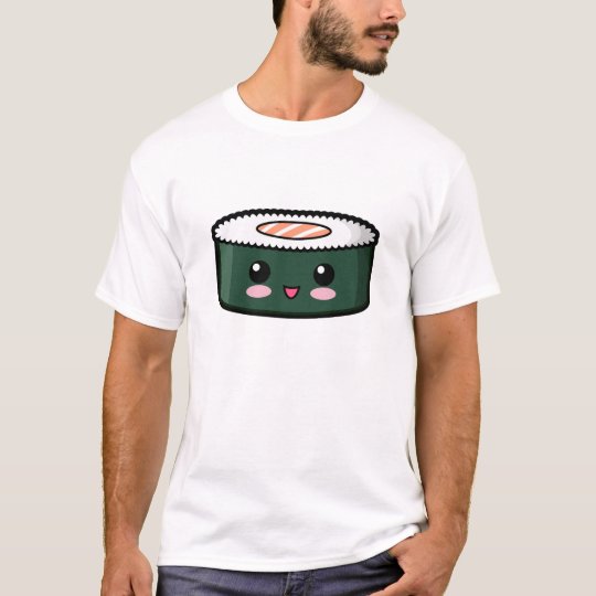 Sushi saumonés heureux t-shirt