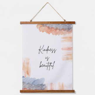 Suspendue Charme rustique : Tapisserie d'art motivationnelle