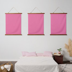 Suspendue Ensemble de tapisserie triple paroi rose vif uni