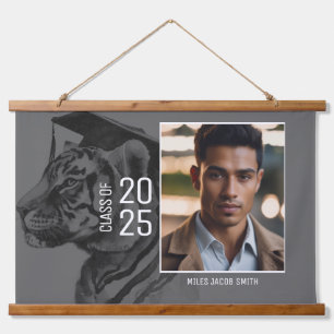 Suspendue Graduation Photo Display Bois Taché Tapisserie mur