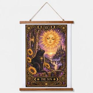 Suspendue La carte de tarot du Soleil Tapisserie gothique ch