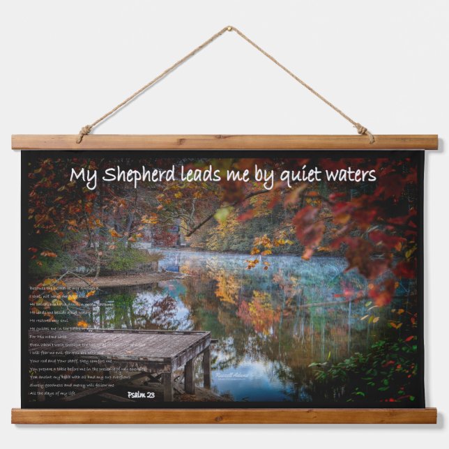 Suspendue Le 23ème Psaume en tapisserie (Devant)