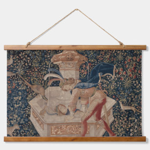 Suspendue Narcisse au Puits, Tapisserie Médiévale