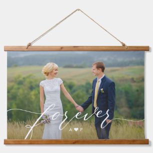 Suspendue Notre Forever Mariage Couple Photo Tapisserie mura