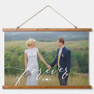 Suspendue Notre Forever Mariage Couple Photo Tapisserie mura