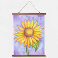 Tapisserie d'art mural tournesol 