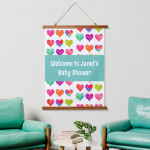 Suspendue tapisserie de baby shower