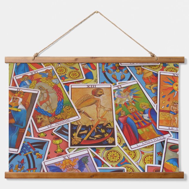 Suspendue tapisserie de cartes tarot (Devant)