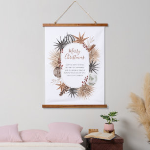 Suspendue Tapisserie de Noël personnalisée Rustique