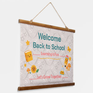 Suspendue Tapisserie de rentrée scolaire Décoration de bienv