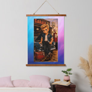Suspendue Tapisserie Dean Chibi Rockabilly Aurore