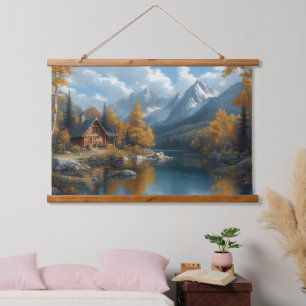Suspendue Tapisserie du chef-d'oeuvre du lac d'automne Seren
