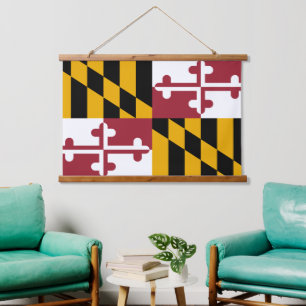 Suspendue Tapisserie du Maryland patriotique, drapeau du Mar