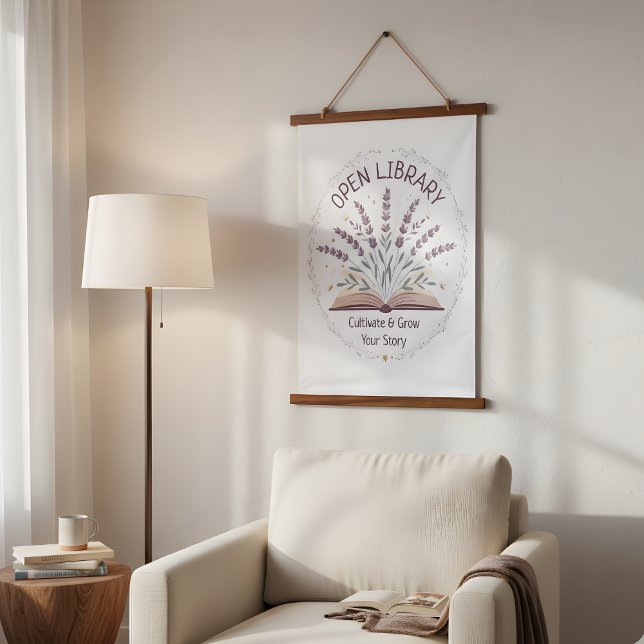 Suspendue Tapisserie Fleurs du Jardin de Lavande (Lavender Garden Flowers Tapestry)