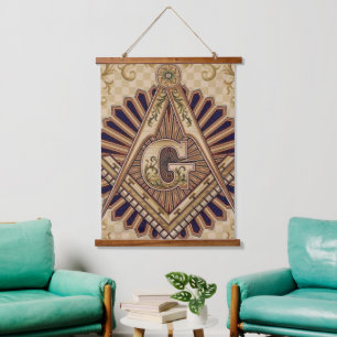 Suspendue Tapisserie Freemason
