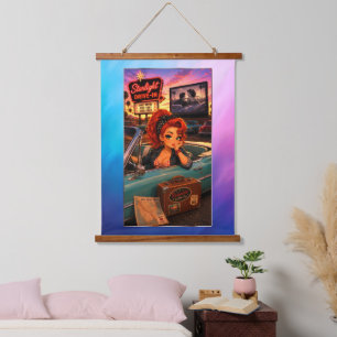 Suspendue Tapisserie Ginger Chibi Rockabilly Aurore