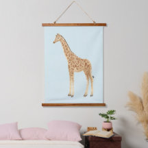 Tapisserie pour nurserie de girafe