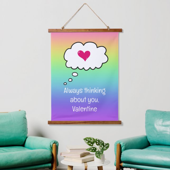 Suspendue Tapisserie Rainbow Valentine (Salon)