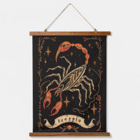 Tapisserie Scorpio Zodiaque céleste Art