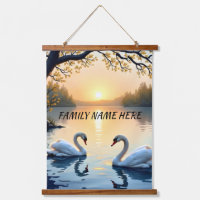 Tapisserie Swan Couple