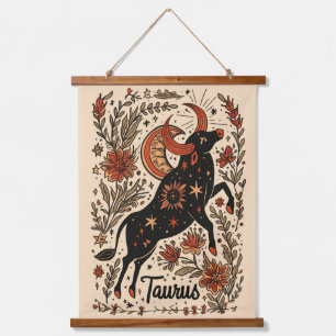 Suspendue Tapisserie Taurus Zodiaque céleste Art