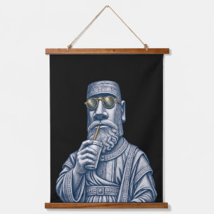 Suspendue Tapisserie Vintage Cool Stone Man