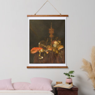 Suspendue Vie morte avec homard et Tapisserie de fruits