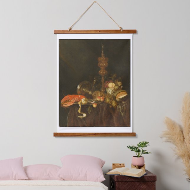 Suspendue Vie morte avec homard et Tapisserie de fruits (Chambre à coucher)