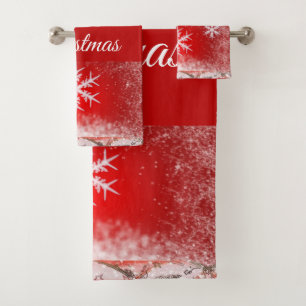 SUZANNE ELIZABETH COLLECTION NOËL SERVIETTE DE BAI