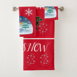 SUZANNE ELIZABETH COLLECTION NOËL SERVIETTE DE BAI