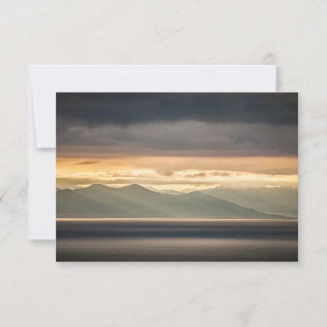 Svalbard Sunset carte photo Paysage (Devant)