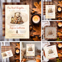 Our Next Chapter Storybook Teddy Bear Baby Shower