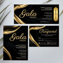 Modern Black Gold Business Event Collection