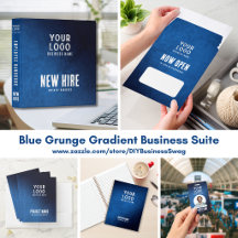 Blue Grunge Gradient Business Suite