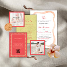 Tropical Hibiscus Sunset Glow Wedding Collection