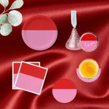 Simple Plain Red and Pink Party Collection