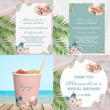 CHIC TROPICAL BRIDAL SHOWER