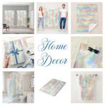 Pastel Colors Shimmering Iridescent Stripes Patter