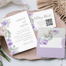 Elegant Watercolor Floral Wedding Collection