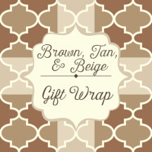 Brown, Tan, & Beige Gift Wrap