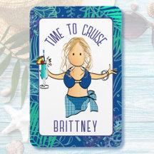 Cruise Door Cartoon Magnet and Luggage Tags 